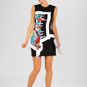 BCBG MAXAZRIA Alessandra Asymmetric Peplum Dress